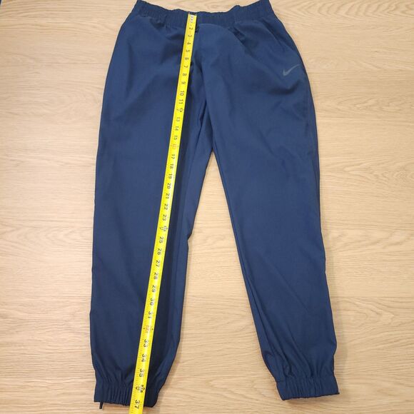 Nike Track Pants Mens L Blue Running Windbreaker Ankle Zipper Gym Activewear - Picture 6 of 14